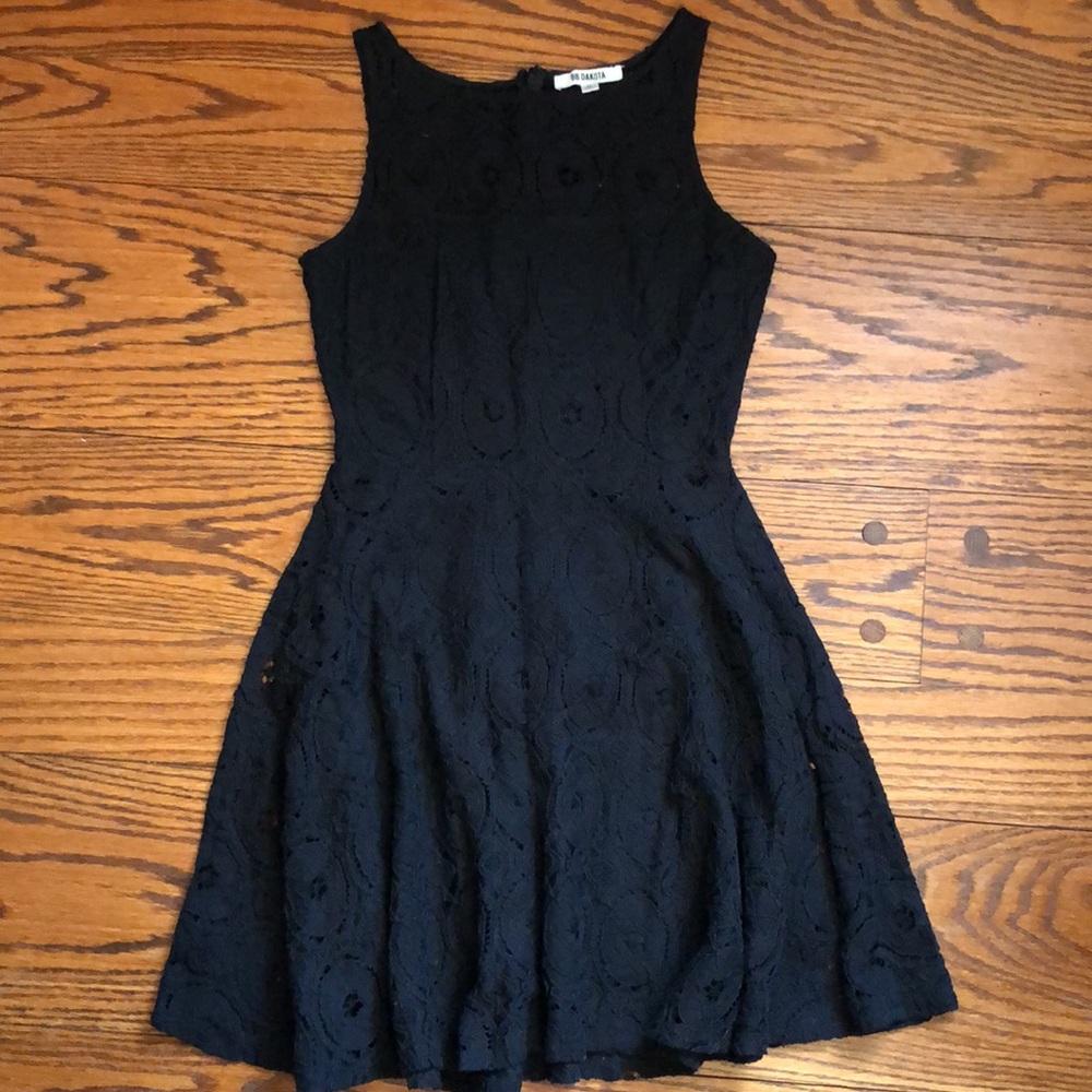 BB Dakota Black Lace A-Line Dress- Size 0